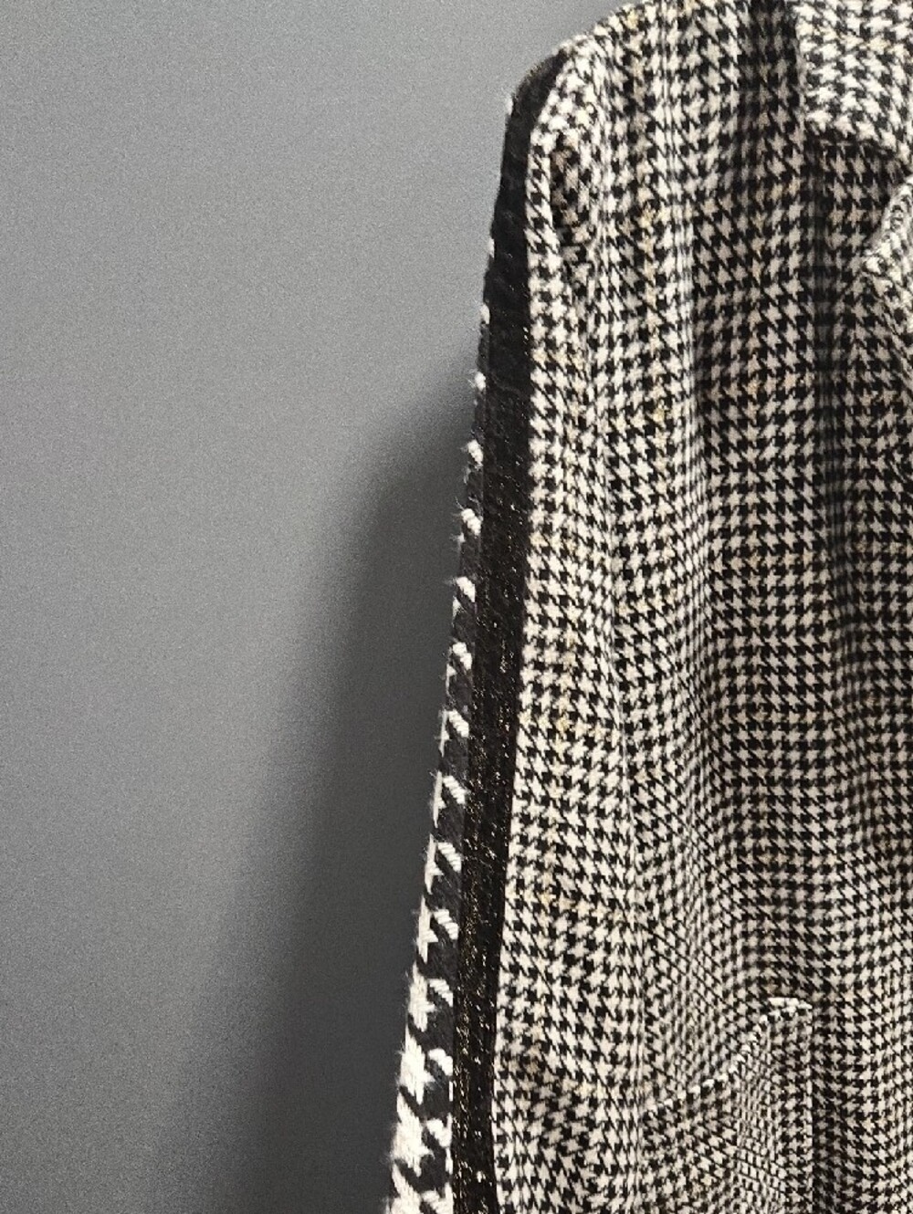 Mystree Black and White Houndstooth Coat - Picture 5 of 7